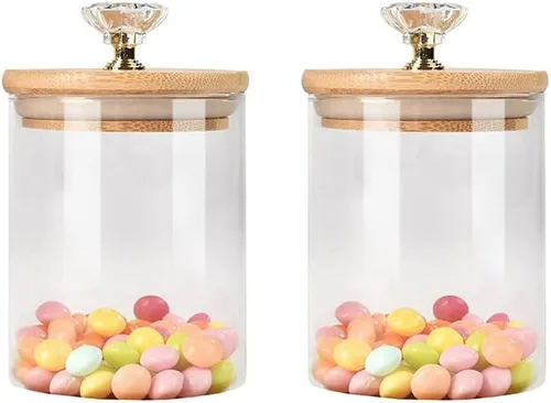 Vista 8 de Tarro de especias de tarro de almacenamiento de alimentos con tapa de diamante 1pcs
