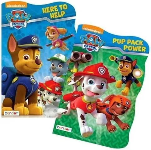 Vista 2 de Paw Patrol Board Book Set - 2 libros de cartón con forma (versión original)