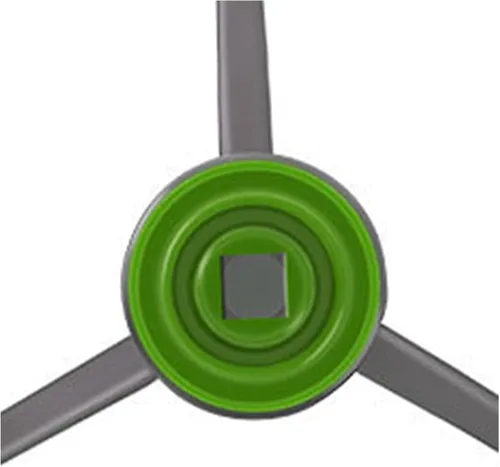 Vista 3 de KAFTKO Cepillo lateral para aspiradora, parte de repuesto para cepillo lateral de rotación de borde. Compatible con Thamtu G11/G12/G10 / G10S