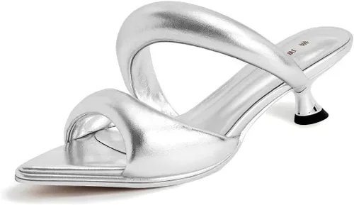 Vista 8 de JW PEI Sandalias Sara de tacón con cuña para mujer Cristal artificial - Negro