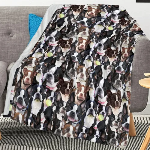 Vista 8 de Manta con estampado Airedale Terrier – Manta con estampado de animales divertidos para amantes de los perros y cachorros, regalos Airedale Terrier