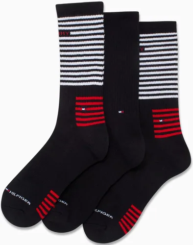 Vista 4 de Tommy Hilfiger men Athletic Socks Cushion Crew Socks (3 Pack)