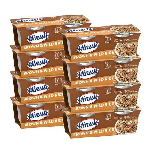 Vista 12 de Minute Arroz basmati listo para servir, tazas de arroz para microondas, tazas de 8.8 onzas (paquete de 8) Tazas de arroz para microondas de 8.8