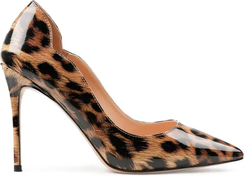 Vista 15 de COLETER Zapatos de vestir con punta puntiaguda de 4 pulgadas para mujer 02 negro