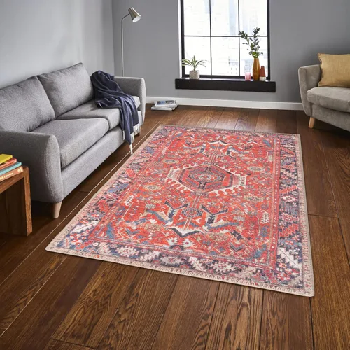Vista 231 de GLN Rugs Traditional Collection - Alfombra de felpilla lavable a máquina, tradicional lavable, antideslizante, alfombra de felpilla de pelo corto