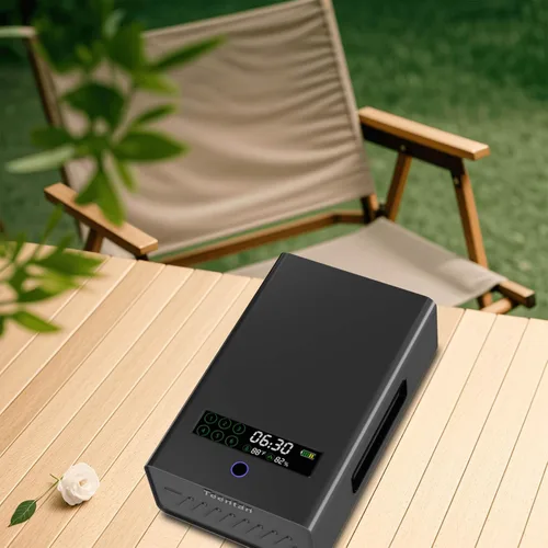 Vista 2 de Caja fuerte para pistola deslizante para mesita de noche, cajón seguro para pistolas, huellas dactilares biométricas, teclado y llave, pantalla LCD