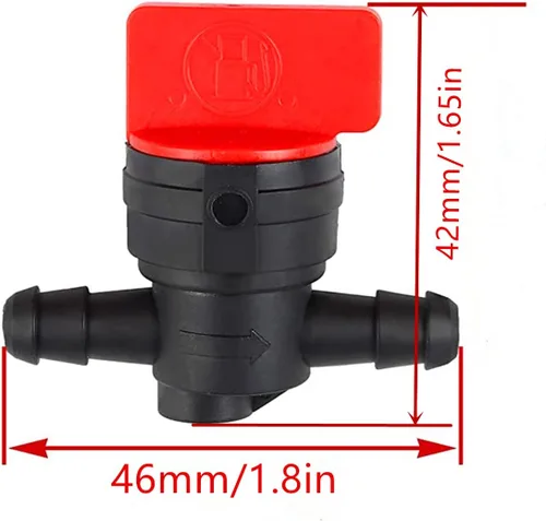 Vista 2 de 698183 Válvula de cierre de combustible con abrazadera, filtro de combustible en línea de 1/4