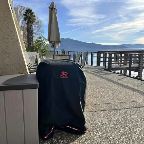 Vista 2 de Cubierta para ahumador Turtle Life para Masterbuilt 710 WiFi Digital Electric Smoker Pit Boss 2-3 Series Gas Vertical Smoker, cubierta impermeable