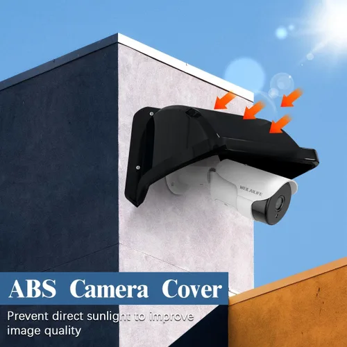 Vista 6 de Cubiertas universales para cámaras de seguridad, protección contra sol y lluvia, techo protector impermeable para cámaras Bullet y Dome, cubierta