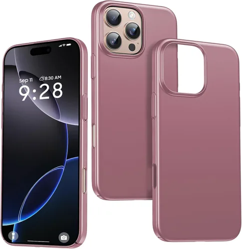 Vista 9 de GRECAZO Funda delgada para iPhone 16 Pro Max, ultra fina, color negro