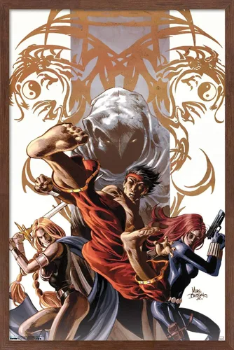 Vista 17 de Trends International Marvel Comics - Póster de pared Secret Avengers #7, 14.725 x 22.375 pulgadas, versión enmarcada de madera de granero