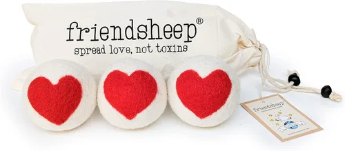 Vista 18 de Friendsheep Bolas secadoras de lana, alternativa orgánica reutilizable para suavizantes de telas para lavandería, hechas a mano, comercio justo