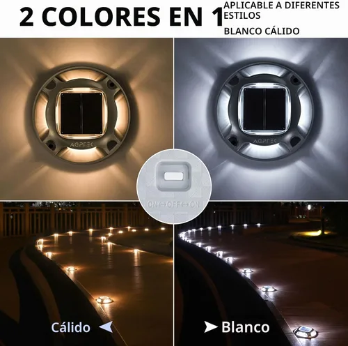 Vista 2 de AGPTEK Luz solar para entrada al aire libre, 1 paquete, 2 modos