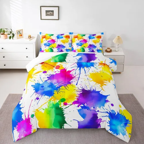 Vista 51 de Feelyou, juego de ropa de cama estilo vaquero tamaño individual para niños, juego de edredón occidental para niños y niñas, desierto del lejano