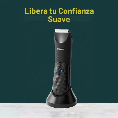 Vista 7 de Manscape - Recortadora de pelo corporal e ingle para hombres, afeitadora recargable USB-C con hoja de cerámica, luz LED, IPX7 impermeable