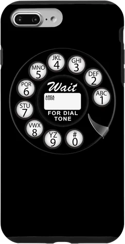 Vista 12 de Divertida caja del teléfono del dial rotatorio analógico retro retro negro lindo negro para el iPhone 17