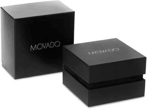 Vista 5 de Movado Reloj de museo de oro amarillo para hombre con esfera de museo de punto cóncavo correa doradanegra modelo 607271 NegroOro Core Museum Classic