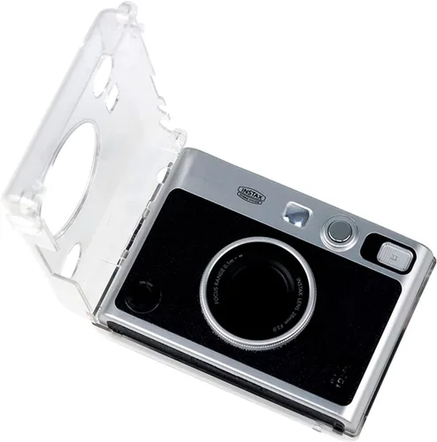 Vista 8 de Mini Evo - Funda transparente para cámara instantánea Fujifilm Instax Mini Evo, protector de impresora fotográfica transparente con correa