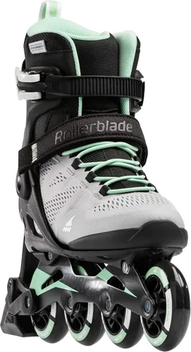 Vista 2 de Rollerblade Macroblade 80 ABT - Patines en línea para mujer, color gris glaciar/menta, patines en línea de rendimiento