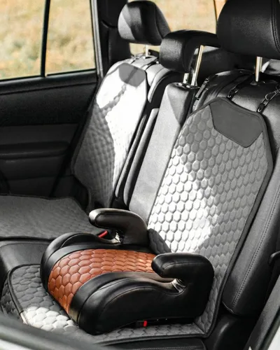 Vista 15 de Owleys Protector de Asiento de Coche de Cuero Premium para Asiento de Coche Infantil, Cubierta de Asiento de Coche contra Rasguños y Suciedad Negro