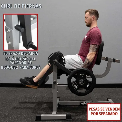 Vista 4 de Valor Fitness CC-4 aparato para musculación de piernas ajustable