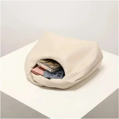 Vista 4 de Color sólido Top Embrague Bolso Elegante Twist Cuadrado Simple Versátil Viaje Bolso Mujer Diseñador Bolsos Señora Bolso Monederos