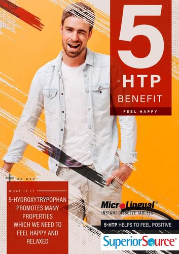 Vista 6 de Superior Source 5-HTP Suplementos Nutricionales, 50 mg, 60 unidades, Blanco