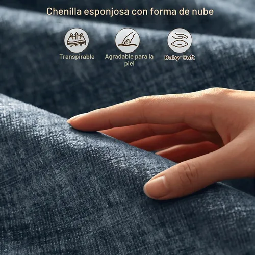 Vista 7 de ovios Sofá modular Cloud de 108 pulgadas, sofás modulares en forma de U de 5 plazas con 2 otomanas, cómodos sofás de felpilla con 5 almohadas