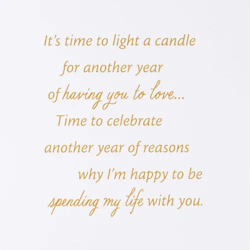 Vista 3 de Tarjeta de cumpleaños Hallmark para esposo, esposa, novio, novia (Mi amor)
