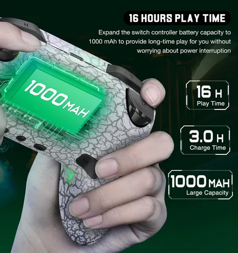 Vista 5 de Controlador de interruptor inalámbrico para Nintendo SwitchLiteOLED, controlador de interruptor con una sensación táctil del mouse en los botones
