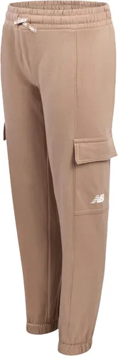 Vista 32 de New Balance Pantalones deportivos para niña, forro polar de mezcla de algodón suave con cordón y bolsillos (tallas 8-16)