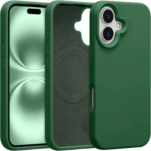 Vista 321 de Funda magnética de silicona para iPhone 13 Pro, color blanco antiguo [Compatible con Magsafe] [Forro de microfibra suave antiarañazos], funda