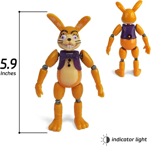 Vista 4 de Toysvill Inspirado en el juego Five Nights FNAF Colección Piratas Juego de 5 figuras de acción de Freddi