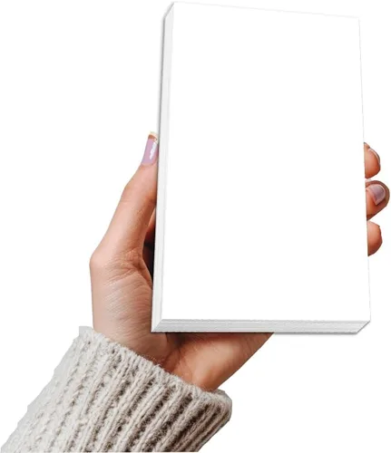 Vista 9 de Debra Dale Designs - Bloc de notas blanco de 5 × 7 – 13 blocs de notas sin rayas con respaldo de aglomerado – Bloc de notas duradero para el trabajo