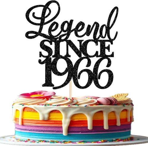 Vista 31 de Rsstarxi 1 paquete de decoración de pastel con purpurina de leyenda desde 2012 para decoración de tarta de cumpleaños 13 años para decoración