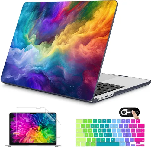 Vista 47 de Mektron Funda para MacBook Air 2025 M4 de 13.6 pulgadas A3240 Compatible con 2023 A2681 M2 2024 A3113 M3 Chip con Liquid Retina Display Touch ID