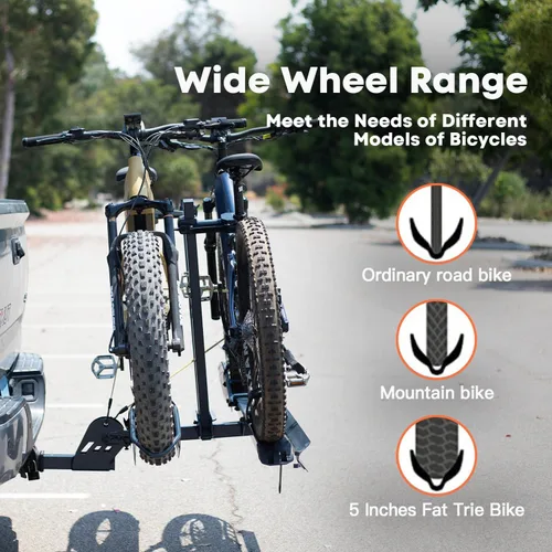 Vista 5 de CRAVOT CyberRack - Soporte para bicicletas eléctricas para 2 bicicletas, con capacidad de 90.7 kg, soporte robusto para bicicletas eléctricas