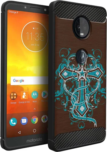 Vista 16 de CasesOnDeck - Funda compatible con Motorola Moto Z4 / Moto Z4 Play, funda de diseño de Moto Z4 Play, delgada, flexible, elegante, protección contra