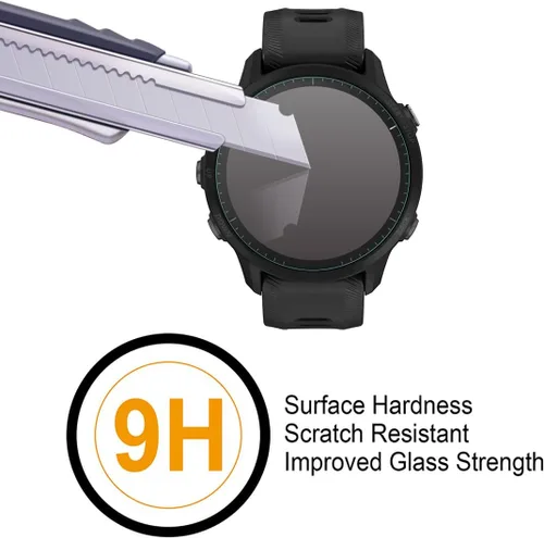 Vista 5 de Supershieldz Protector de pantalla de vidrio templado solar diseñado para Garmin Forerunner 955/955, antiarañazos, sin burbujas