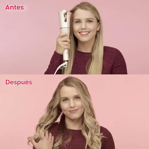 Vista 6 de Lena Rizador automático de pelo con rizador automático • Rizador iónico autorgiratorio • Lo mejor para cabello largo y mediano Negro
