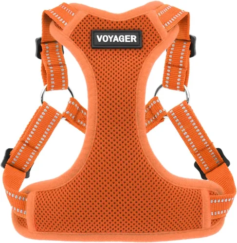 Vista 12 de [Usado] Best Pet Supplies Voyager - Arnés ajustable, transpirable, antitirones, para perros pequeños, medianos y grandes, para caminar, trotar