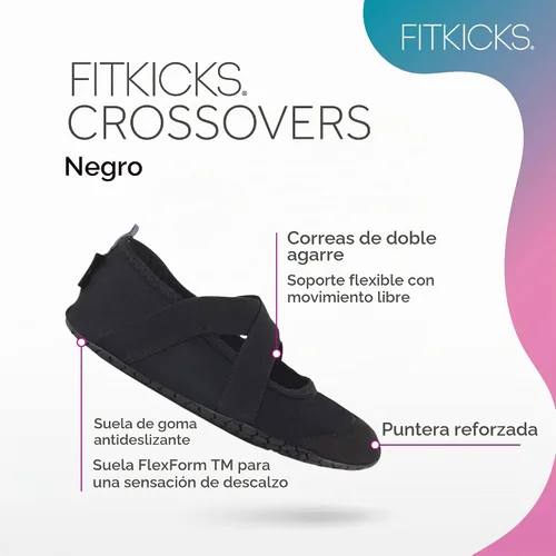 Vista 5 de FITKICKS Crossovers Calzado para estilo de vida activo Correas de doble agarre con refuerzo en el dedo Rango flexible de movimiento Ajuste cómodo