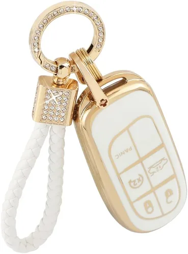 Vista 23 de PIFOOG Funda para llavero Mitsubishi, accesorios Outlander Lancer Mirage, carcasa protectora para llaves de coche, cubierta completa, llavero