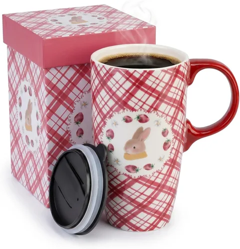 Vista 11 de Topadorn Taza de cerámica alta de 17 onzas – Taza de café con diseño de perezoso, apta para microondas y lavavajillas, taza de café única para café