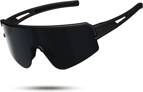Vista 8 de SPOSUNE Gafas de ciclismo polarizadas para hombres y mujeres, protección UV400, gafas de sol deportivas para béisbol, correr, pesca, equitación