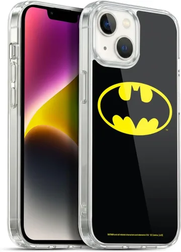 Vista 120 de Head Case Designs Funda de gel con licencia oficial de Batman DC Comics Bat Signal Logos [protección de grado militar] compatible con Apple iPhone 7