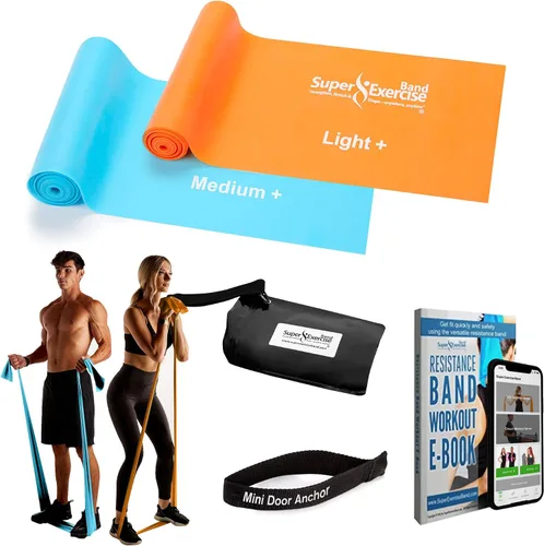 Vista 19 de Resistance Bands for Working Out 7Ft Long Resistance Bands Super Exercise Bands with Carry Pouch and Door Anchor I Latex Free Workout Bands