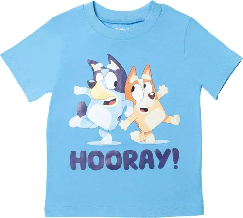 Vista 3 de Bluey Conjunto de camiseta y pantalones cortos de malla para niños pequeños a grandes