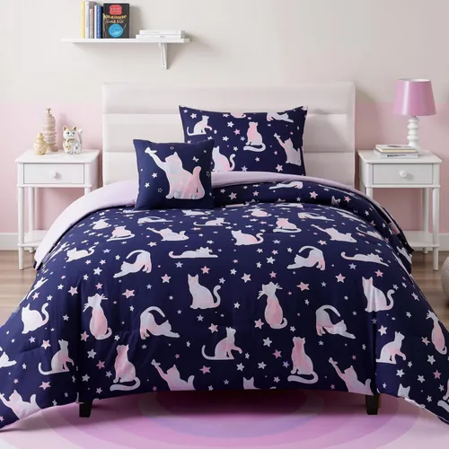 Vista 31 de Kaleido Space Juego de Edredón para Niños Tamaño Twin para Niños, Juego de Ropa de Cama de Juegos de Pelota que Brilla en la Oscuridad, 1 Edredón, 1