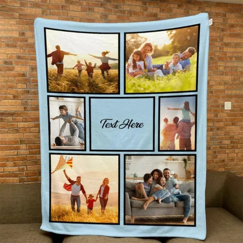 Vista 3 de IEK Manta personalizada para niños, mantas personalizadas para adultos, regalos con imagen personalizada, cobijas personalizadas con fotos, mantas